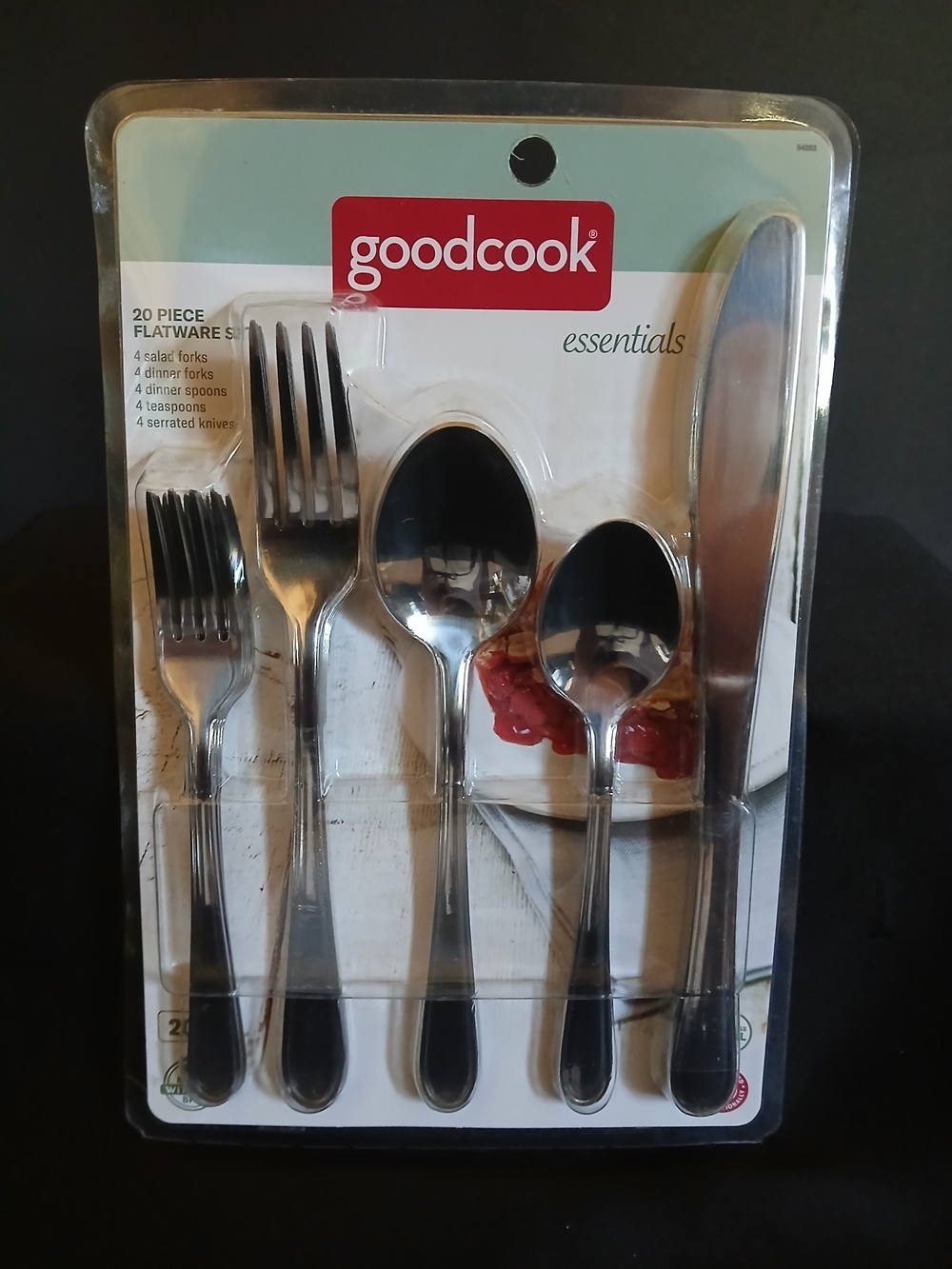 Essentials 20-Piece Stainless Steel Flatware Set - Silver